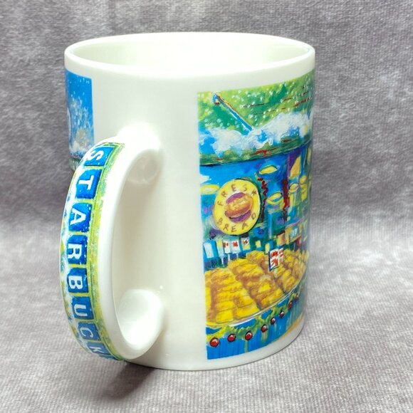 Starbucks Christmas Pikes Public Market Mug 14 Oz Ceramic Cup - Picture 5 of 8